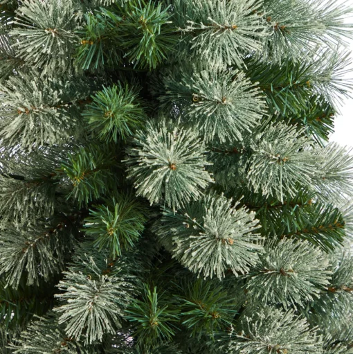 Pre-Lit Christmas Trees*The Holiday Aisle 4' 6" H Green Pine Cashmere Christmas Tree With 120 Led Lights