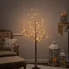 Pre-Lit Christmas Trees*Greyleigh 5' 6" H Slender Brown Pine Christmas Tree With 88 Led Lights