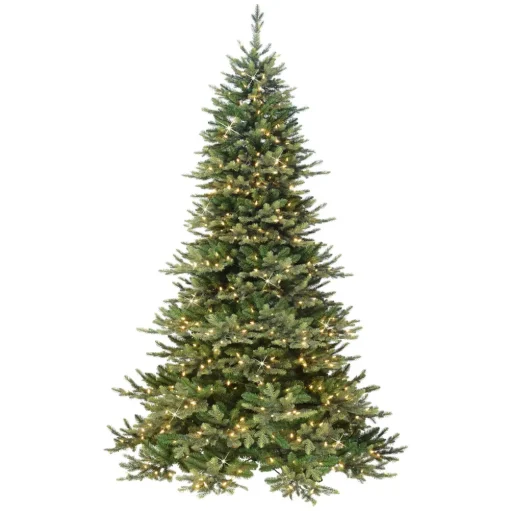 Pre-Lit Christmas Trees*The Holiday Aisle 6' 5'' H Slender Green Pine Christmas Tree With 500 Lights