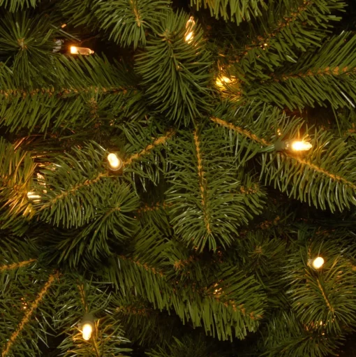 Pre-Lit Christmas Trees*Mercury Row 90' Green Fir Artificial Christmas Tree With 350 Color + Clear Lights