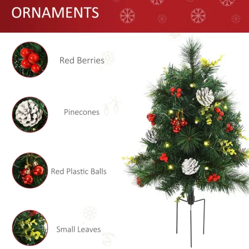 Pre-Lit Christmas Trees*The Holiday Aisle 2' Green Pine Artificial Christmas Tree With 24 Clear & White Lights
