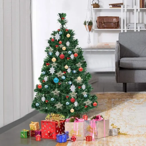 Pre-Lit Christmas Trees*The Holiday Aisle 3' Green Pine Artificial Christmas Tree With Multi-Color Lights