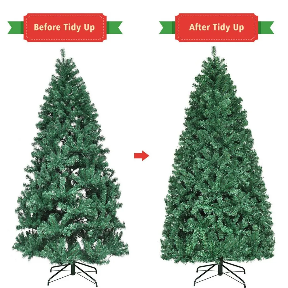 Pre-Lit Christmas Trees*The Holiday Aisle 7' Green Pine Artificial Christmas Tree With 300 Clear/White Lights