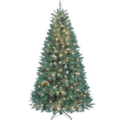Pre-Lit Christmas Trees*Kurt Adler 7' Green Pine Christmas Tree With 350 Clear/White Lights