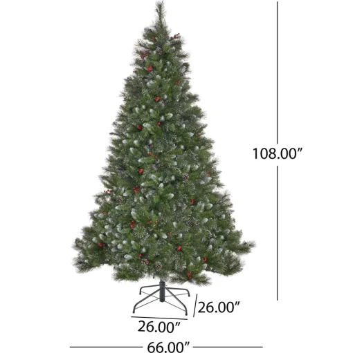Pre-Lit Christmas Trees*The Holiday Aisle 9' Green Spruce Artificial Christmas Tree With 750 Clear Lights