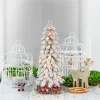 Pre-Lit Christmas Trees*The Holiday Aisle 3' H Green Pine Frosted Christmas Tree With 35 Lights