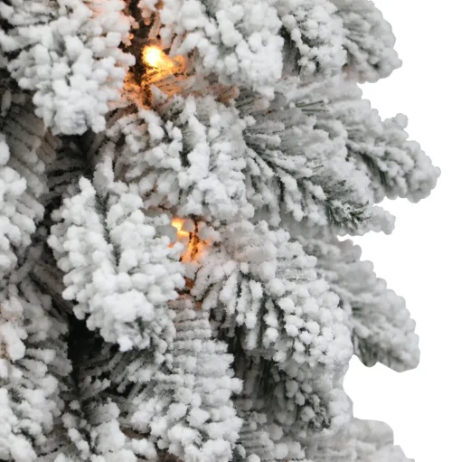 Pre-Lit Christmas Trees*The Holiday Aisle 3' H Green Pine Frosted Christmas Tree With 35 Lights