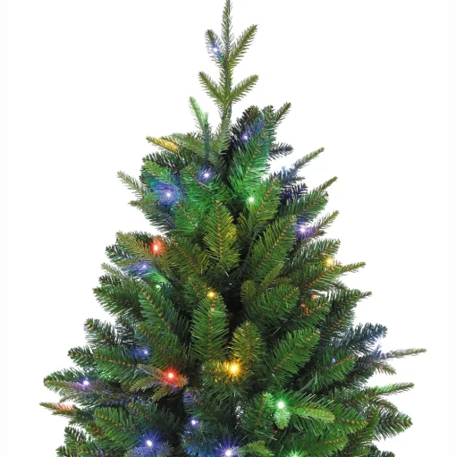 Pre-Lit Christmas Trees*The Holiday Aisle 7.5" H Green Realistic Artificial Christmas Tree With 600 Led Lights
