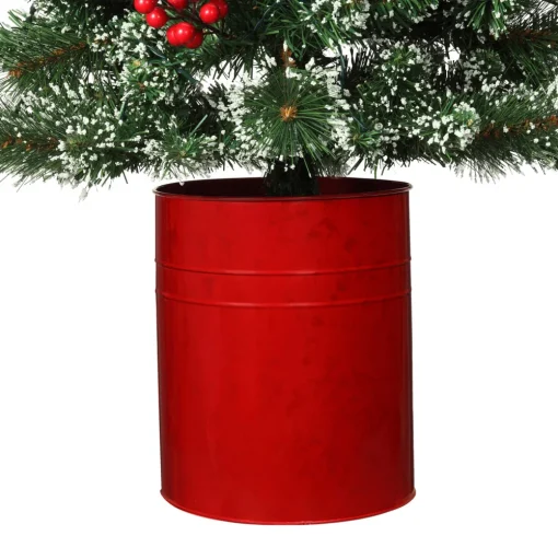 Pre-Lit Christmas Trees*Haute Decor 48" H Realistic Green Artificial Flocked/Frosted Christmas Tree