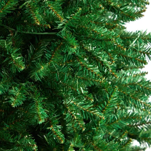 Pre-Lit Christmas Trees*The Holiday Aisle 12' H Slender Green Pine Cashmere Christmas Tree With 1100 Led Lights