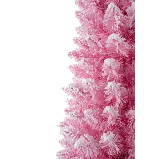 Pre-Lit Christmas Trees*The Holiday Aisle 4' H Slender Pink Realistic Artificial Fir Christmas Tree With 50 Lights