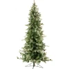 Pre-Lit Christmas Trees*Christmas Time 7'6" H Slender Snow Fir Flocked/Frosted Christmas Tree With 550 Led Lights