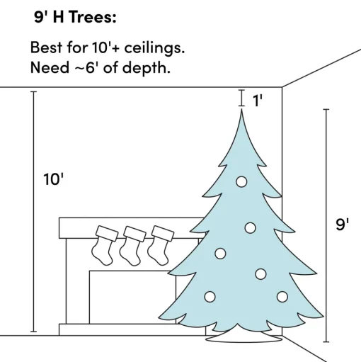 Pre-Lit Christmas Trees*The Holiday Aisle 108'' Lighted Artificial Fir Christmas Tree