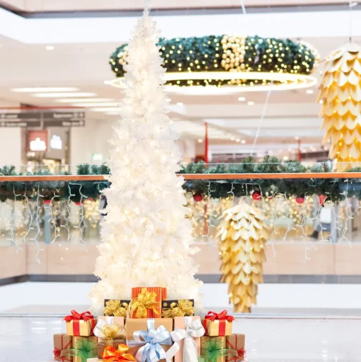 Pre-Lit Christmas Trees*The Holiday Aisle 7' Lighted Artificial Spruce Christmas Tree