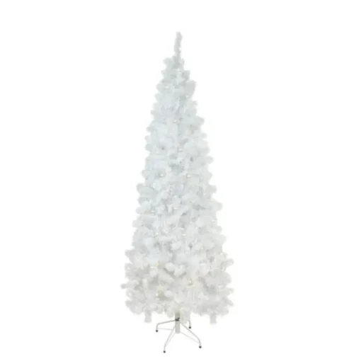 Pre-Lit Christmas Trees*Northlight Seasonal 6.5' Pre-Lit Pencil White Winston Pine Artificial Christmas Tree - Clear Lights