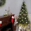 Pre-Lit Christmas Trees*The Holiday Aisle Aspen Spruce 7' Green Christmas Tree With 400 Clear/White Lights