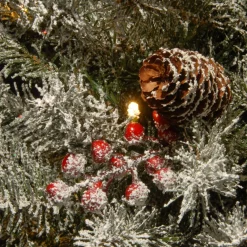 Pre-Lit Christmas Trees*The Holiday Aisle Dunhill Fir 4.5' Green/White Fir Artificial Christmas Tree With 350 Clear/White Lights