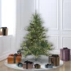 Pre-Lit Christmas Trees*Andover Mills Galarza 4.5' Green Pine Artificial Christmas Tree With 250 Dura-Lit Clear Lights With Stand