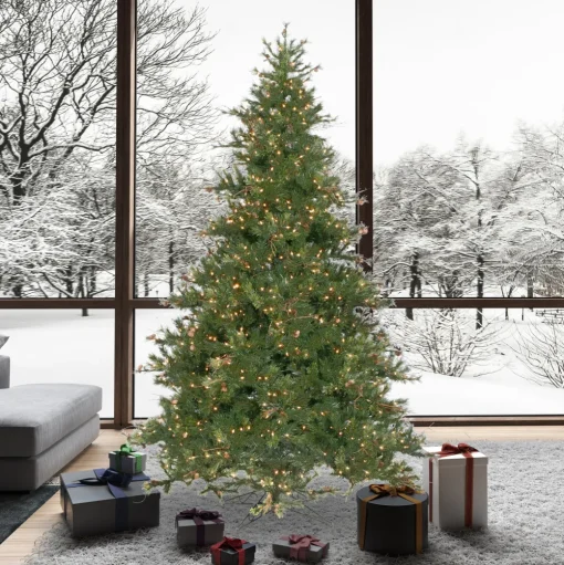 Pre-Lit Christmas Trees*Andover Mills Galarza Artificial Christmas Tree