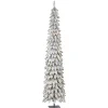 Pre-Lit Christmas Trees*The Holiday Aisle Graciana 7' H Slender Green Pine Christmas Tree With 150 Lights