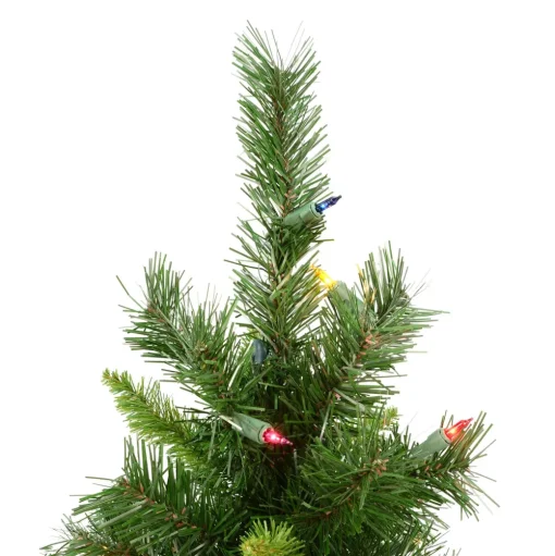 Pre-Lit Christmas Trees*The Holiday Aisle Imperial Pine 30" Pine Green Artificial Christmas Tree With 50 Multi-Colored Lights
