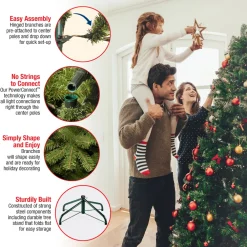 Pre-Lit Christmas Trees*The Twillery Co. Jack Green Spruce Artificial Christmas Tree With 700 Clear/White Lights