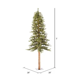Pre-Lit Christmas Trees*Mercury Row Oatman Natural Alpine Artificial Christmas Tree