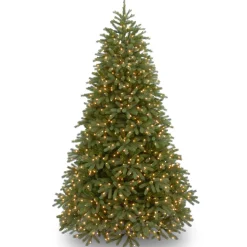 Pre-Lit Christmas Trees*Steelside Omnia Green Realistic Fir Christmas Tree With Led Lights