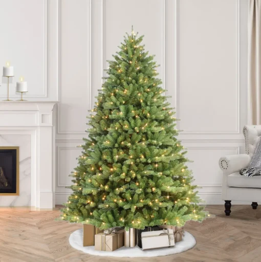 Pre-Lit Christmas Trees*The Holiday Aisle Pre-Lit Douglas Premier Green Fir Artificial Christmas Tree With Clear/White Lights