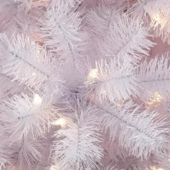 Pre-Lit Christmas Trees*The Holiday Aisle Slender White Fir Christmas Tree With Lights