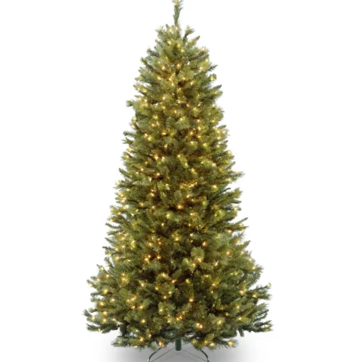 Pre-Lit Christmas Trees*The Holiday Aisle Slim 7.5' Green Pine Artificial Christmas Tree With 600 Clear Lights