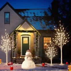 Pre-Lit Christmas Trees*The Holiday Aisle White Christmas Tree With 200 Led Lights